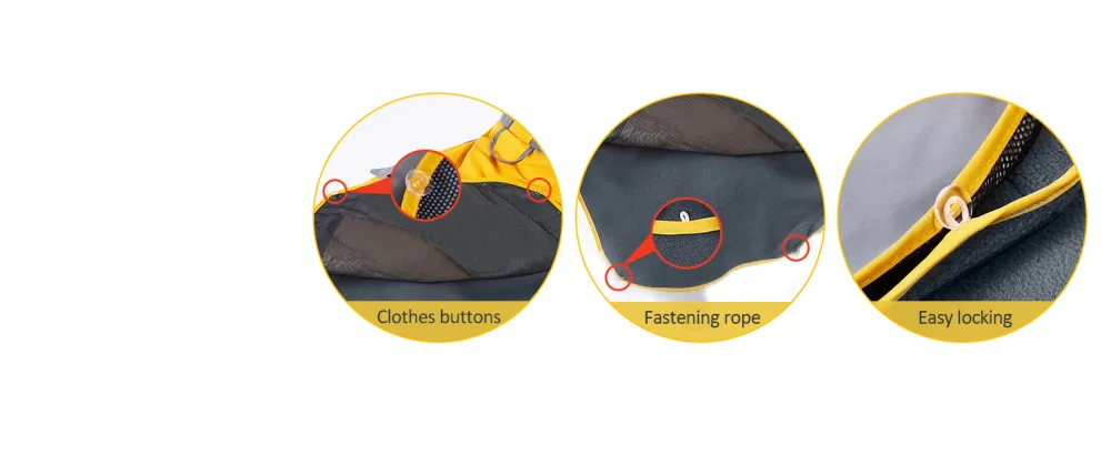 Ownpets Foldable Dog Raincoat, Adjustable Waterproof Pet Jacket with Reflective Straps & Storage Pocket, Lightweight Pet Raincoat for Small Dogs, Puppies, S - Ownpets