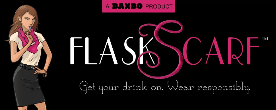 FlaskScarf Women's Jersey Infinity Novelty Flask Scarf (Hidden 8 Ounce Bladder) Solid Grey - product information 1