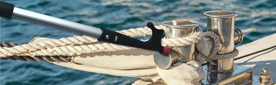 Marine Aluminum Telescopic Kayak Boat Hook Dock 50"-124" PC TIP Locking Ring - product information 9