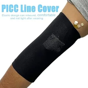 PICC Line Cover for Arm Cast Sleeve Protective - Ultra-Soft Elbow Wound Nursing Supplies, Comfortable & Breathable, 1 Pcs (M) - PICC Line Cover
