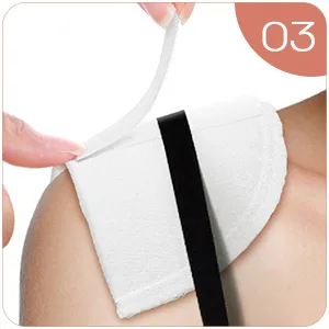 ARTIBETTER 1 Pair Sponge Shoulder Pads Sewing Shoulder Pads Non Slip Shoulder Protectors Black - product information 6