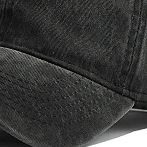 HH HOFNEN Men Women Washed Distressed Twill Cotton Baseball Cap Vintage Adjustable Dad Hat #1 Navy - distressed hat