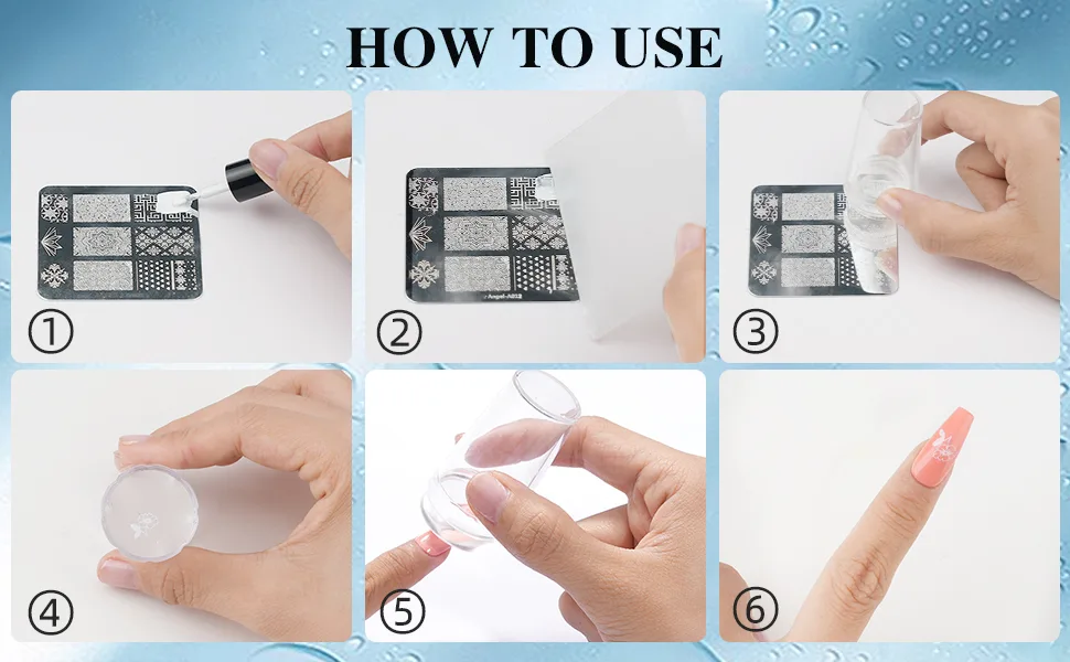 Morovan Nail Stamper Kit 12pcs Nail Stamping Plate 1 Clear Silicone Nail Stamper 2 Nail Scraper 1 Storage Bag Nail Art Stamper Nail Design Tools - nail stamping kit