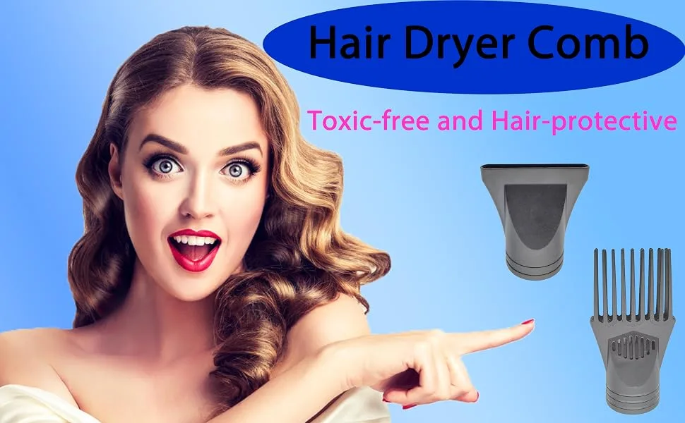 YingEnter Professional Plastic Hair Dryer Nozzle Diffuser Hair Dryer Nozzle Comb Attachment Concentrator Replacement Blow Flat Hairdressing Salon Styling Tools,Type B Type-B - product information 2