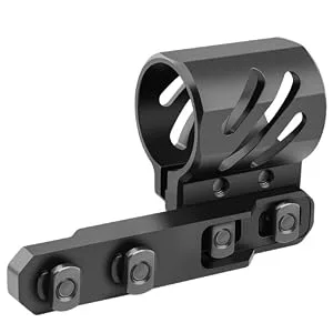 Feyachi FL14-MB Flashlight 1200 Lumen Matte Black LED Light with Flashlight Mount and Pressure Switch Included - mlok mount