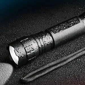 Feyachi FL14-MB Flashlight 1200 Lumen Matte Black LED Light with Flashlight Mount and Pressure Switch Included - tactical flashlight