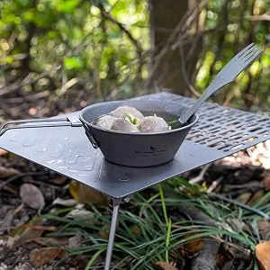Boundless Voyage 300/450 ML Titanium Bowl with Folding Handle Outdoor Camping Picnic Dishes Portable Tableware (Ti15156A (300ml)) - product information 8