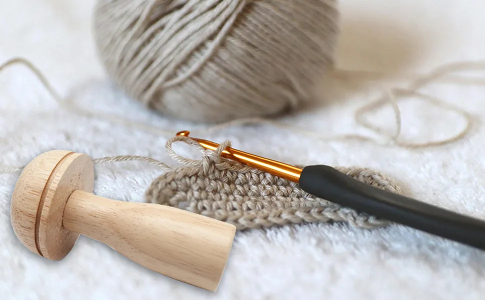 Darning Mushroom, Wood Darning Egg Sewing Tool Repair for Darning Socks, Hats, Pants, Sweaters, DIY Sewing Crafts, Cute Wooden Mushroom Darner Needle Patch Holes - product information 2