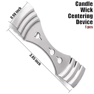 EricX Light 8 inch Candle Wick with Candle Wick Stickers and Candle Wick Centering Device,60 pcs for Candle Making - product information 3