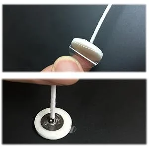 EricX Light 8 inch Candle Wick with Candle Wick Stickers and Candle Wick Centering Device,60 pcs for Candle Making - product information 6