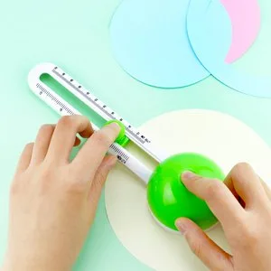 YETOOME Circular Paper Cutter, Rotary Circle Cutter Cut Paper Trimmer Scrapbooking Tool with 3 Replaceable Blades for Art and DIY Crafts, Cards Making (Green) - Circle Cutter