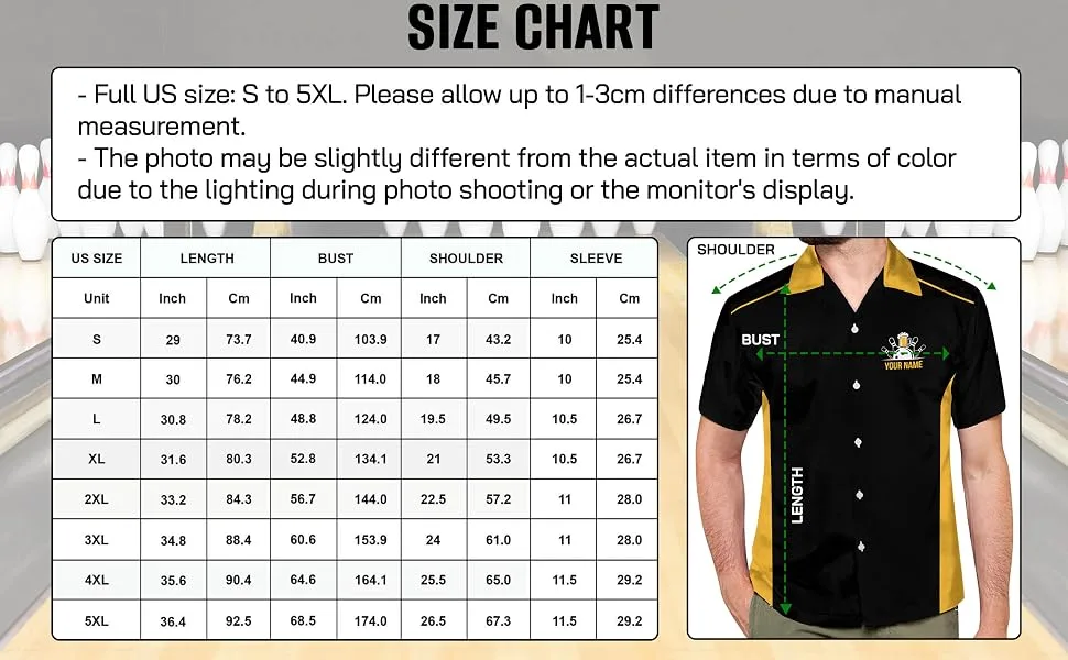 LASFOUR Custom Bowling Shirts for Men, Strike King Bowling Button-Down Short Sleeve Hawaiian Shirts, Crazy Bowling Team Shirt Purple - custom bowling shirts