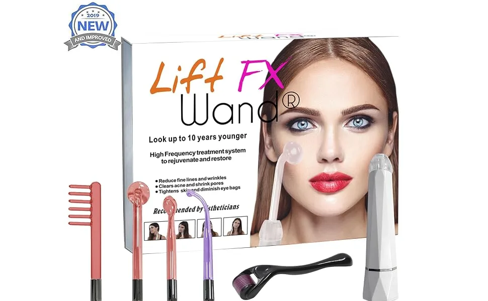 Lift Care L|FT Wand FX Premium High Frequency Facial Machine w/ 5 attachments 20 Watt Upgraded (Wand) - high frequency machine