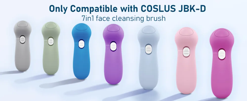 Only Compatible with COSLUS 7IN1 JBK-D Face Cleansing Brush Replacement Heads 5 PCS - brush head