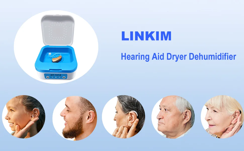 Hearing Aid Dryer Dehumidifier Electronic Automatic Drying System with Cleaning Kits - HEARING AID DRYER