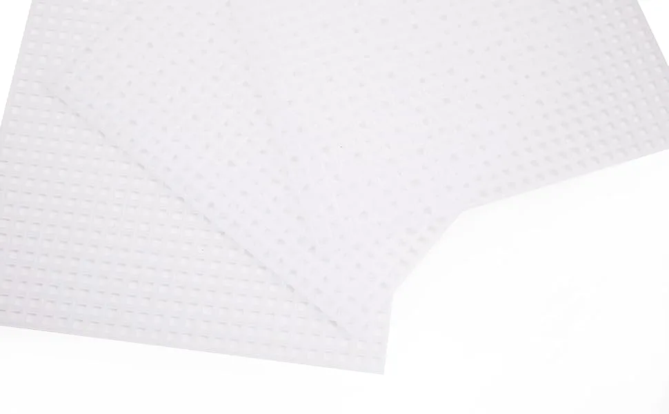 Tosnail 100 Pieces 4" x 4" Clear Plastic Canvas Mesh Sheets for Embroidery Crafting - Clear Plastic Canvas Mesh Sheets