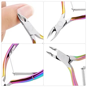 Sularpek 3-In-1 Professional Cuticle Trimmer with Cuticle Pusher - Cuticle Remover Cuticle Scissors Manicure Tools,for Fingernails and Toenails. Colourful - product information 3