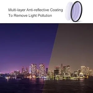 K&F Concept 67mm Clear-Natural Night Filter Light Pollution Reduction Filter for Night Sky/Star - product information 10