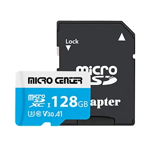 Micro Center Premium 128GB microSDXC Card, Nintendo-Switch Compatible Micro SD Card, UHS-I C10 U3 V30 4K UHD Video A1 Flash Memory Card with Adapter (128GB) - Nintendo Switch, U3 V30 A1 video high-megapixel real time broadcasts SD High Capacity SD spec 3.0