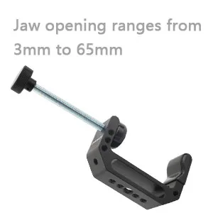 CAMVATE Extended Size C Clamp with 1/4" & 3/8" Mounting Points for Photographic Accessories - 2594 - C2594-6