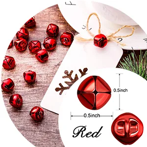 Jingle Bells for Craft, 300 Pieces Bulk DIY Christmas Bells for Decoration, Home Decoration Silver 0.5 inch - product information 2