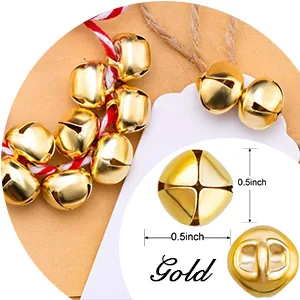 Jingle Bells for Craft, 300 Pieces Bulk DIY Christmas Bells for Decoration, Home Decoration Silver 0.5 inch - product information 4