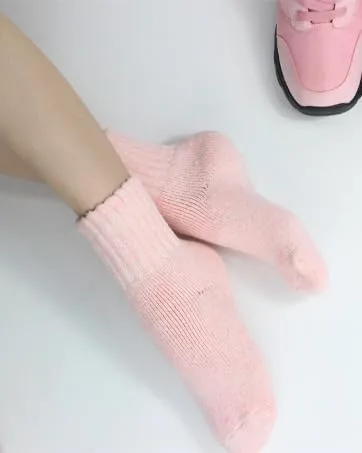 BomKinta Boot Socks for Women Winter Solid Thick Warm Socks Cozy Crew Socks Christmas Gift Mix-color 5 - product information 4
