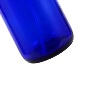 Ruckae 2 oz Glass Spray Bottles-18 Piece Set - With Funnel and Gold Glass Pen,Black Fine Mist Sprayers (Blue) - product information 3