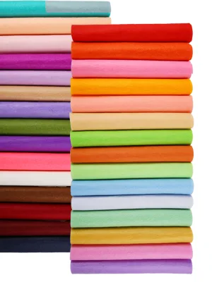 Caydo 30 Pcs 8" x 12" Adhesive Backed Felt Fabric Sheets, Assorted Color Christmas Felt Sheet for Sewing DIY Craft and Christmas Decorations - felt sheets sticky