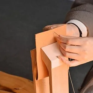 Tosnail Wood Leather Craft Hand Stitching Pony Horse Leather Clamp with Pre Wrapped Leather Clamp - leather clamp