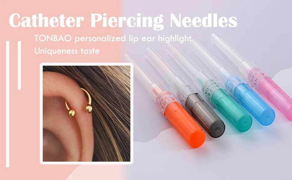 Catheter Piercing Needles - TONBAO 10pcs 16G Disposable Catheter Needles Hollow Needles IV Catheter Needles Ear Nose Piercing Needles - product information 11
