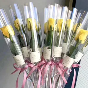 STOBOK Cello Wrapping Paper Cellophane Wrap: Clear Plastic Cellophane Wrapping 22" x100ft Transparent Celephane - Celophane for Baskets Flower Florist Roll Treats - cellophane wrap