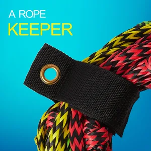 Obcursco 75ft Ski Rope, 5-Section Watersports Ropes with EVA Handle for Wakeboard, Water Ski and Kneeboard Multi Color - Obcursco