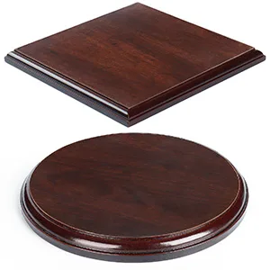 Falling in Art Wood Round Base-Hand Casting Structure Base, DIY Crafts, Keepsake Display, Art Exhibition, Home Decoration, 6'' - Wood Base 1