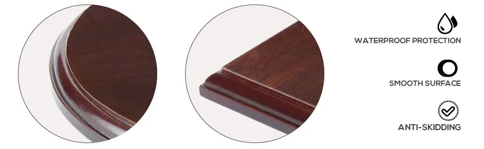 Falling in Art Wood Round Base-Hand Casting Structure Base, DIY Crafts, Keepsake Display, Art Exhibition, Home Decoration, 6'' - Wood Base