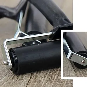 Yesland 4 Pcs Brayer Roller, Black Rubber Roller for Printmaking Wallpapers Stamping Gluing Application - 3-7/8 & 2-3/8 Inches - Brayer Roller
