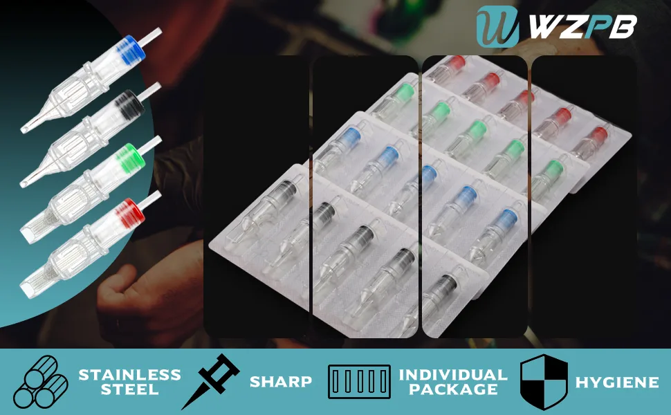 WZPB 20Pcs 1205RL - tattoo cartridge needles tattoo needles cartridges rs rl rm m1 for beginners or artists