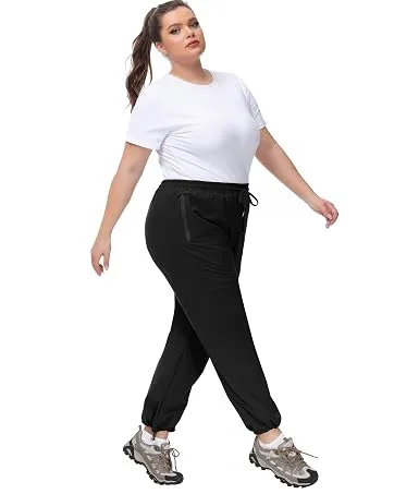 Hanna Nikole Plus Size Running Jackets for Women Full Zip with Thumb Holes Black 22 Plus - 186s2