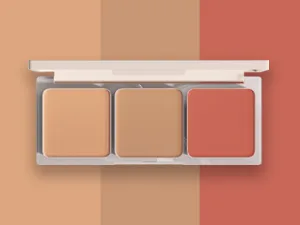 AMIIR Trio Contour Powder Makeup Palette Bronzer Blush Highlighter Face Sculpt Contouring Kit Collection, Bronzer - bronzer contour