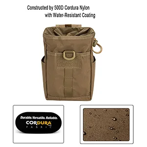 EXCELLENT ELITE SPANKER Molle Dump Pouch Drawstring Magazine Utility Pouch Folding Dump Pouch Waist Bag Black - product information 3