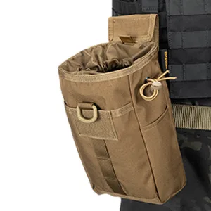 EXCELLENT ELITE SPANKER Molle Dump Pouch Drawstring Magazine Utility Pouch Folding Dump Pouch Waist Bag Black - product information 6