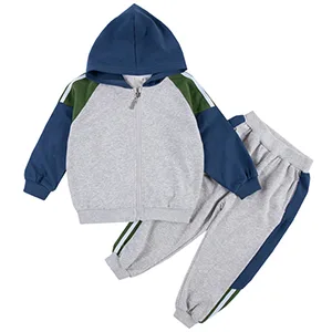 Mallimoda Boys Athletic 2 Pieces Sweatshirts Stripe Printed Cotton Clothing Set 4-5T Style 2 Pink - boys sweatsuit