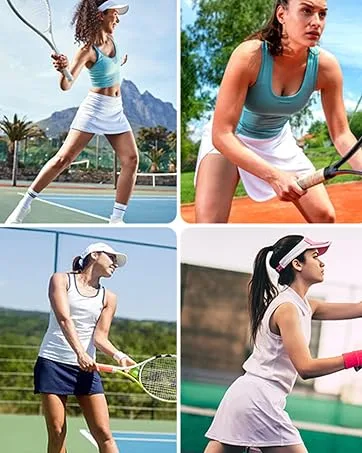 Ekouaer Women's Active Performance Skort Lightweight Skirt for Running Tennis Golf Workout Sports A-black Large - Athletic Activewear Skorts