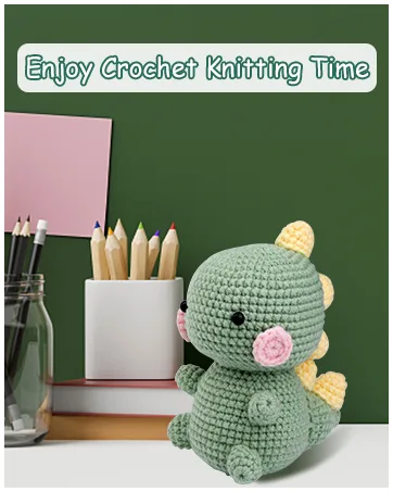 Yizzvb Crochet Kit for Beginners, 6 Pcs Flowers Knitting Kit for Beginners Adults, Kids Knitting Starter Kit with Step-by-Step Instructions and Video Tutorials, Easy Crochet Kit for Beginners orange - Crochet Kit