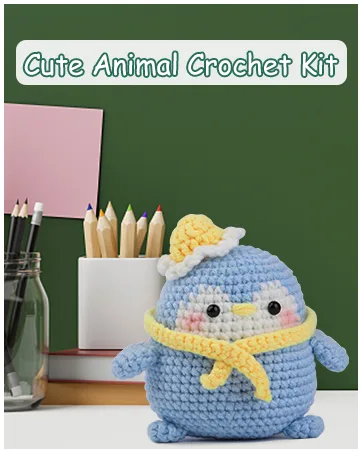 Yizzvb Crochet Kit for Beginners, 6 Pcs Flowers Knitting Kit for Beginners Adults, Kids Knitting Starter Kit with Step-by-Step Instructions and Video Tutorials, Easy Crochet Kit for Beginners orange - Crochet Kit