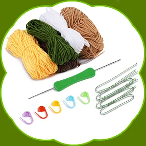 Yizzvb Crochet Kit for Beginners, 6 Pcs Flowers Knitting Kit for Beginners Adults, Kids Knitting Starter Kit with Step-by-Step Instructions and Video Tutorials, Easy Crochet Kit for Beginners orange - Crochet Kit for Beginners