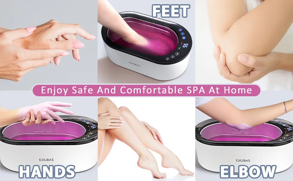 Paraffin Wax for Hand and Feet 4 lbs - Ejiubas Lavender Paraffin Wax Blocks for Paraffin Wax Machine,Paraffin Wax Refills, Relieve Arthitis Pain and Stiff Muscles Deep Hydration - paraffin wax