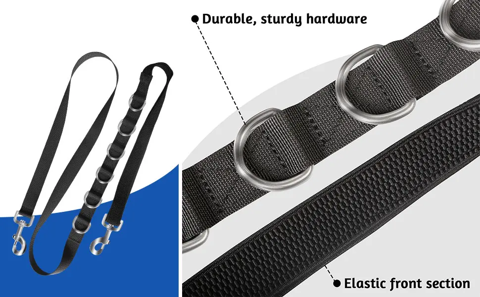 Harrison Howard Side Reins with Snap Hooks Easy Adjust Durable Training Product Pair Black - image-3
