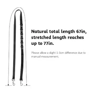 Harrison Howard Side Reins with Snap Hooks Easy Adjust Durable Training Product Pair Black - image-4