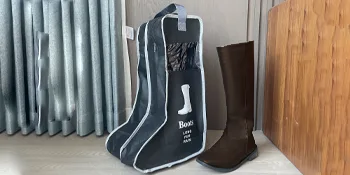 Boot Storage Bag Portable Boot Bags for Travel Cowboy Boot Organizer for Women Snowboard Boots Storage Leather Snow Western Boots Dust Proof Protector Black 2Pcs - boot case bag organizer storage cube